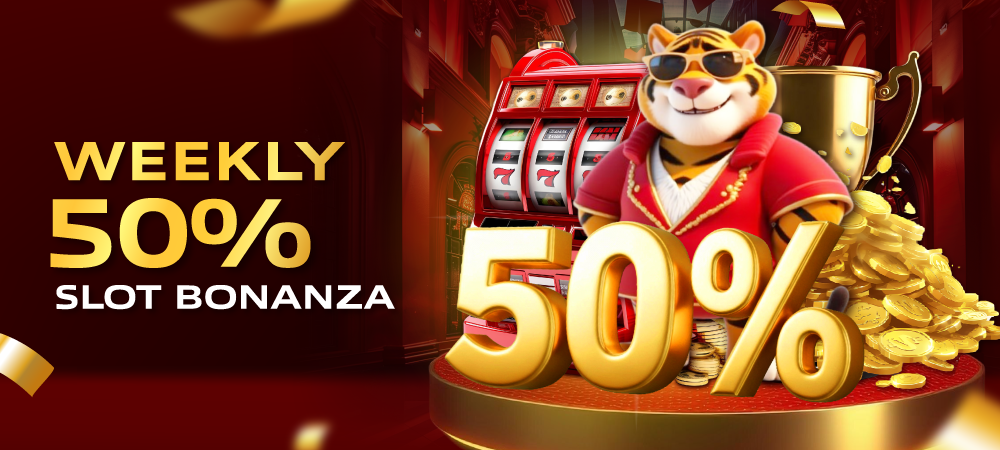 Weekly 50% Slot Bonanza