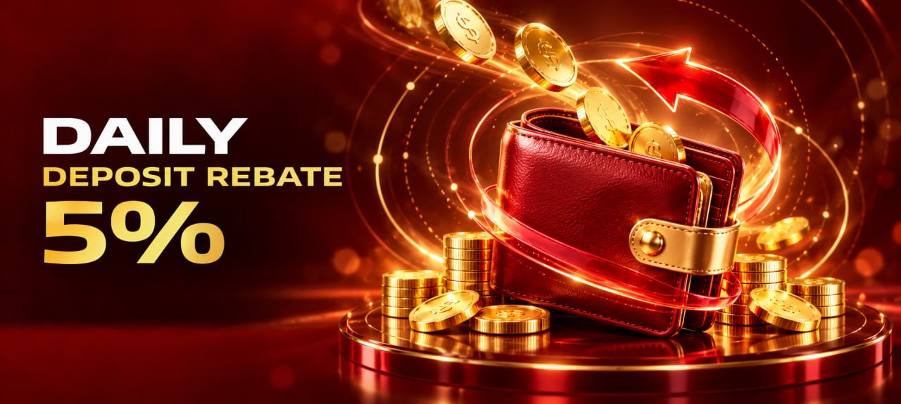 DAILY DEPOSIT REBATE 5%